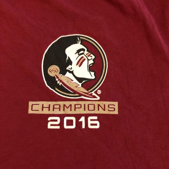 Men’s Burgundy FSU 2016 Champions Graphic Tee - Picture 3 of 5